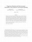 Research paper thumbnail of Progressive Taxation and Macroeconomic (In)stability with Productive Government Spending