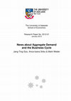 Research paper thumbnail of News about Aggregate Demand and the Business Cycle