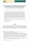 Research paper thumbnail of Sectoral Composition of Government Spending, Distortionary Income Taxation, and Macroeconomic (In)stabilit