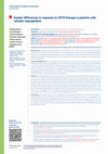 Research paper thumbnail of Gender differences in response to CRTD therapy in patients with valvular regurgitation