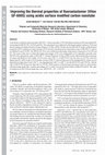 Research paper thumbnail of Improving the thermal properties of fluoroelastomer (Viton GF-600S) using acidic surface modified carbon nanotube