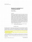 Research paper thumbnail of Evidence for the selection of forecasting methods