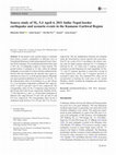 Research paper thumbnail of Source study of M w 5.4 April 4, 2011 India–Nepal border earthquake and scenario events in the Kumaon–Garhwal Region