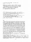 Research paper thumbnail of Molecular modeling studies of HIV‐1 reverse transcriptase nonnucleoside inhibitors: Total energy of complexation as a predictor of drug placement and activity