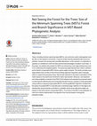 Research paper thumbnail of Not Seeing the Forest for the Trees: Size of the Minimum Spanning Trees (MSTs) Forest and Branch Significance in MST-Based Phylogenetic Analysis