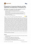 Research paper thumbnail of Nanoparticles in Construction Materials and Other Applications, and Implications of Nanoparticle Use