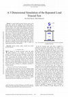 Research paper thumbnail of A 3 Dimensional Simulation Of The Repeated Load Triaxial Test