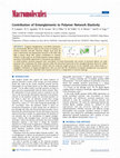 Research paper thumbnail of Contribution of Entanglements to Polymer Network Elasticity