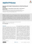 Research paper thumbnail of Improving melt strength of polypropylene by minimal branching and blending