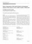 Research paper thumbnail of Effect of denosumab on bone mineral density and biochemical markers of bone turnover: 8-year results of a phase 2 clinical trial