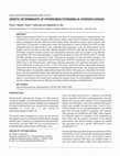 Research paper thumbnail of Genetic determinants of hyperhomocysteinemia in atherosclerosis