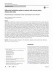 Research paper thumbnail of Differential methylation pattern in patients with coronary artery disease: pilot study