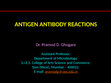 Research paper thumbnail of Unit IV Antigen antibody interactions