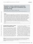 Research paper thumbnail of Anaemia in chronic obstructive pulmonary disease. Does it really matter?