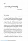 Research paper thumbnail of Materiality of Writing