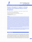 Research paper thumbnail of People’s Perception in relation to Climate Change and its Adverse Effects in Rural Bangladesh