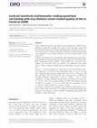 Research paper thumbnail of Contrast sensitivity and binocular reading speed best correlating with near distance vision‐related quality of life in bilateral nAMD