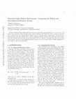 Research paper thumbnail of Quenched light hadron spectroscopy: Comparing the Wilson and O(a)-improved fermion actions