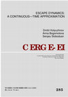 Research paper thumbnail of Escape dynamics: A continuous-time approximation