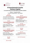 Research paper thumbnail of Il finanziamento tramite Venture Capital. In occasione dei 20 anni della Riforma del diritto societario