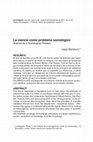 Research paper thumbnail of La Ciencia como problema sociológico