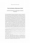 Research paper thumbnail of Die Architektur fiktionaler Kritik. Evaluative Textstrukturen, Codierungen und implizite Assertionen