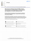 Research paper thumbnail of Monoclonal antibody-induced ErbB3 receptor internalization and degradation inhibits growth and migration of human melanoma cells