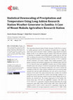 Research paper thumbnail of Statistical Downscaling of Precipitation and Temperature Using Long Ashton Research Station Weather Generator in Zambia: A Case of Mount Makulu Agriculture Research Station