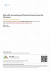 Research paper thumbnail of Spin-offs: Accounting and Financial Issues Across the Literature