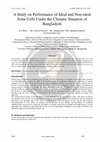 Research paper thumbnail of A Study on Performance of Ideal and Non-ideal Solar Cells Under the Climatic Situation of Bangladesh