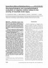 Research paper thumbnail of Neuropsychological and neurophysiological evaluation of cognitive deficits related to the severity of traumatic brain injury