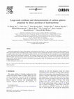 Research paper thumbnail of Large-scale synthesis and characterization of carbon spheres prepared by direct pyrolysis of hydrocarbons