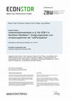 Research paper thumbnail of Implementationsanalyse zu § 16e SGB II in Nordrhein-Westfalen I: Aneignungsweisen und Umsetzungsformen der "JobPerspektive