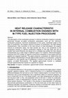 Research paper thumbnail of Heat release characteristic in internal combustion engines with M-type fuel injection procedure