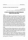 Research paper thumbnail of Utjecaj Biogoriva Na Performance Dizelovog Motora