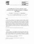 Research paper thumbnail of A classification of local authority waste collection and recycling strategies in England and Wales