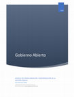 Research paper thumbnail of Gobierno Abierto: Modelo de transformación y modernización de la gestión pública