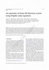 Research paper thumbnail of An automatic in-home fall detection system using Doppler radar signatures