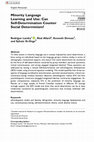 Research paper thumbnail of Minority Language Learning and Use: Can Self-Determination Counter Social Determinism?