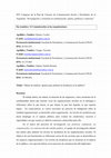 Research paper thumbnail of Matriz de análisis: aportes para analizar la incidencia en lo público