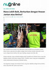 Research paper thumbnail of Mana Lebih Baik, Berkurban dengan Hewan Jantan atau Betina