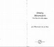 Research paper thumbnail of Ovidio, Metamorfosis. Una introducción crítica, Buenos Aires, SANTIAGO ARCOS EDITOR, 2005, 87 pp.