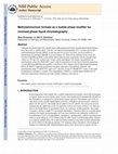 Research paper thumbnail of Methylammonium formate as a mobile phase modifier for totally aqueous reversed-phase liquid chromatography