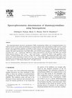 Research paper thumbnail of Spectrophotometric determination of diaminopyrimidines using benzoquinone