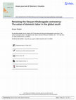 Research paper thumbnail of Revisiting the Devyani Khobragade controversy: The value of domestic labor in the global south