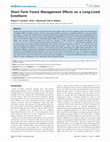 Research paper thumbnail of Short-Term Forest Management Effects on a Long-Lived Ectotherm