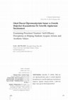 Research paper thumbnail of Examining Preschool Teachers’ Self-Efficacy Perceptions in Helping Students Acquire Artistic and Aesthetic Values