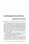 Research paper thumbnail of Autobiography Bears Witness