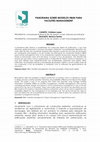 Research paper thumbnail of Panorama Sobre Modelos Hbim Para Facilities Management