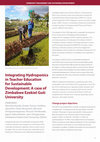 Research paper thumbnail of Integrating Hydroponics in Teacher Education for Sustainable Development: A case of Zimbabwe Ezekiel Guti University